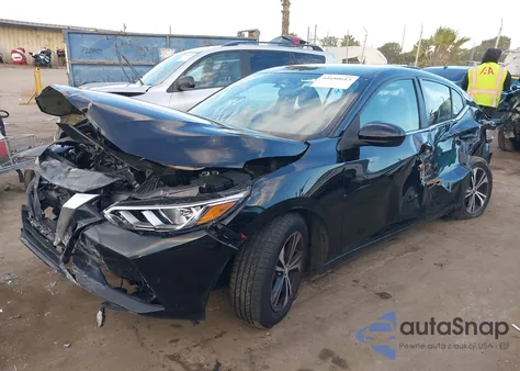 2022 Nissan Sentra Sv Xtronic Cvt z USA, uszkodzony, nr VIN 3N1AB8CVXNY256375